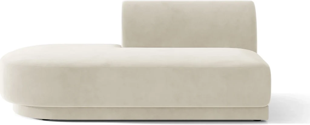 Modulsofa Micadoni Miley chaiselong venstrevendt flaskegrøn velour 2-personers 158x90x70 cm