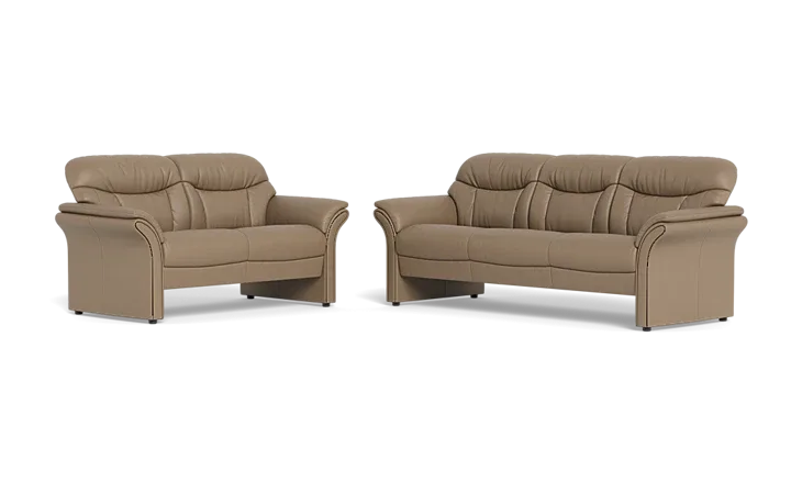 Nordisk komfort Chicago 2125 3+2 pers. sofa - Cognac