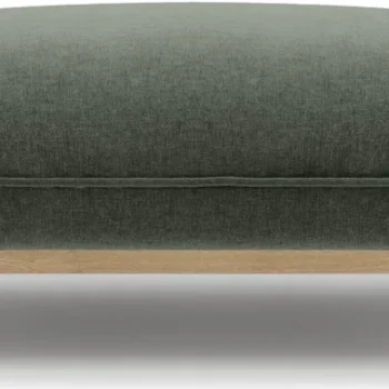 Puf Micadoni Ada, mosgrøn Wind strukturstof 95x65 H44 cm fodskammel/siddepuf