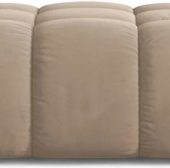 Puf Micadoni Bellis beige Venus-velour 94x94 H43 cm, Petproof, Cleanaboo, 150 kg