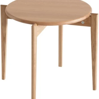 Sofabord Oscarssons Möbel Tilia | Lakeret massivt egetræ Ø51×H41 cm | Skandinavisk design