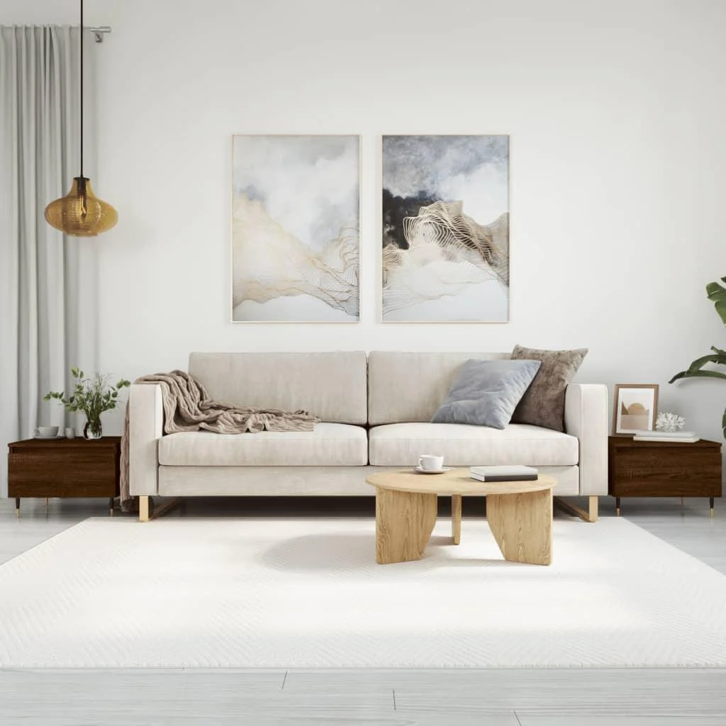 Sofaborde 2 stk. 50 x 46 x 35 cm - brun egetræsfarve – Boligcenter