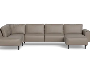 Solution 2701 sofa med chaiselong og open end - Grå - L:365 cm