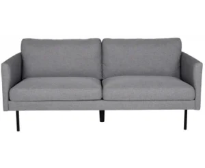 ZOOM 2-personers sofa i polyester 180 x 80 cm - Sort/Grå – Selected by Lepong